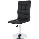 Mendler 2er-Set Esszimmerstuhl HWC-C41, Stuhl Küchenstuhl, höhenverstellbar drehbar, Kunstleder FSC®-zertifiziert ~ schwarz
