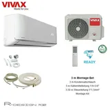 VIVAX R Design 12000 BTU +3 m Montageset 3,8KW Klimagerät Split Klimaanlage A+++