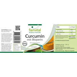 Fairvital Curcumin mit Bioperin Kapseln 120 St.