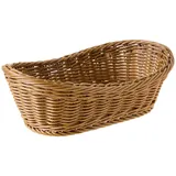 Peukerty Ovaler Weidenkorb, gewebter Korb, Servierkorb, 27,9 cm, Aufbewahrungskorb für Lebensmittel, , Kosmetik, Aufbewahrung, Tischplatte und Badezimmer