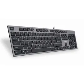 A4Tech KV-300H Tastatur USB QWERTY Schwarz, Grau - Tastaturen - Grey