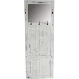 MCW Wandgarderobe mit Spiegel 180 x 65 x 7 cm Weiß