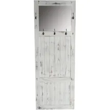 MCW Wandgarderobe mit Spiegel 180 x 65 x 7 cm Weiß