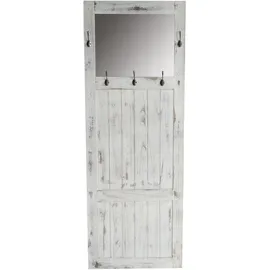 MCW Wandgarderobe mit Spiegel 180 x 65 x 7 cm Weiß