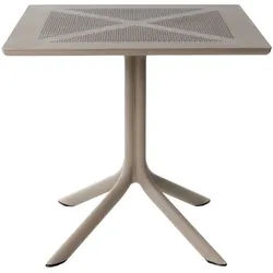 Nardi Clipx 70 Gartentisch, 70 x 70 cm, tortora