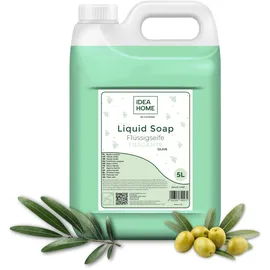 idea home FRAGANTE Handseife Flüssig 5L - Seife Kanister für alle Hauttypen - Gut Schäumende Flüssigseife 5 Liter - Cremeseife - OLIVE