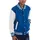 Just Hoods by AWDiS College Varsity Jacke Oxford Navy/Heather Grey 140