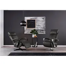 W.Schillig Relaxsessel "rumbaa", grau (anthrazit z69), B:73cm H:115cm T:84cm, Longlife Xtra-Leder Z69: Das feinnarbige, gedeckte Softleder Z69 besticht durch seine außergewöhnliche Weichheit im trendigen »Vintage-Look«, Hautstärke 0, 9 - 1, 1 mm, Sessel,