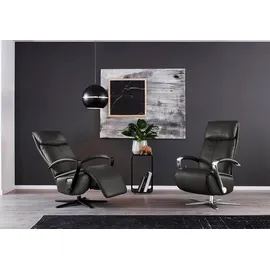 W.Schillig Relaxsessel "rumbaa", grau (anthrazit z69), B:73cm H:115cm T:84cm, Longlife Xtra-Leder Z69: Das feinnarbige, gedeckte Softleder Z69 besticht durch seine außergewöhnliche Weichheit im trendigen »Vintage-Look«, Hautstärke 0, 9 - 1, 1 mm, Sessel,