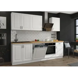 Küchen-Preisbombe Küchenzeile Stilo 250 cm Weiß