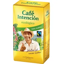 Café Intención ecológico Café Crema Bio-Kaffee, gemahlen, Arabicabohnen kräftig, 0,5 kg