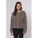 RINO & PELLE Strickjacke BUBBLY braun M