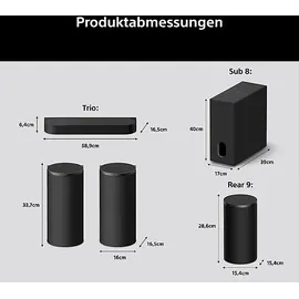 Sony Theatre Trio KIT Schwarz