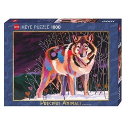 HEYE Puzzle 299392 - Night Wolf - 1000 Teile, 70 x 50 cm, 1000 Puzzleteile bunt