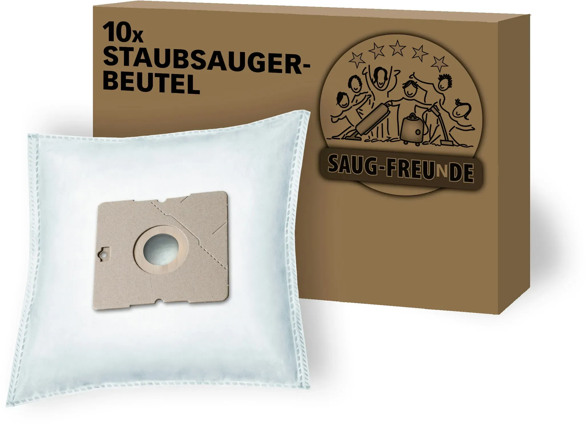 SAUG-FREUnDE | 10 Staubsaugerbeutel kompatibel zu LIDL Aquapur, W5, DIV 1010 (SF-DA6)