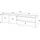 SKRAUT HOME Lowboard 207x50x37 cm Schwarz Eiche Holzwerkstoff