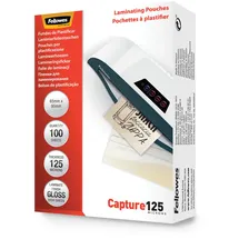 Fellowes Laminierfolien glänzend 65 x 95 mm, 125 mikron