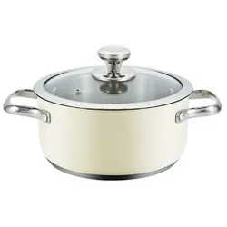 Haeger Topf mit Deckel – Ø 20 cm, Beige, Vielseitig & Stilvoll