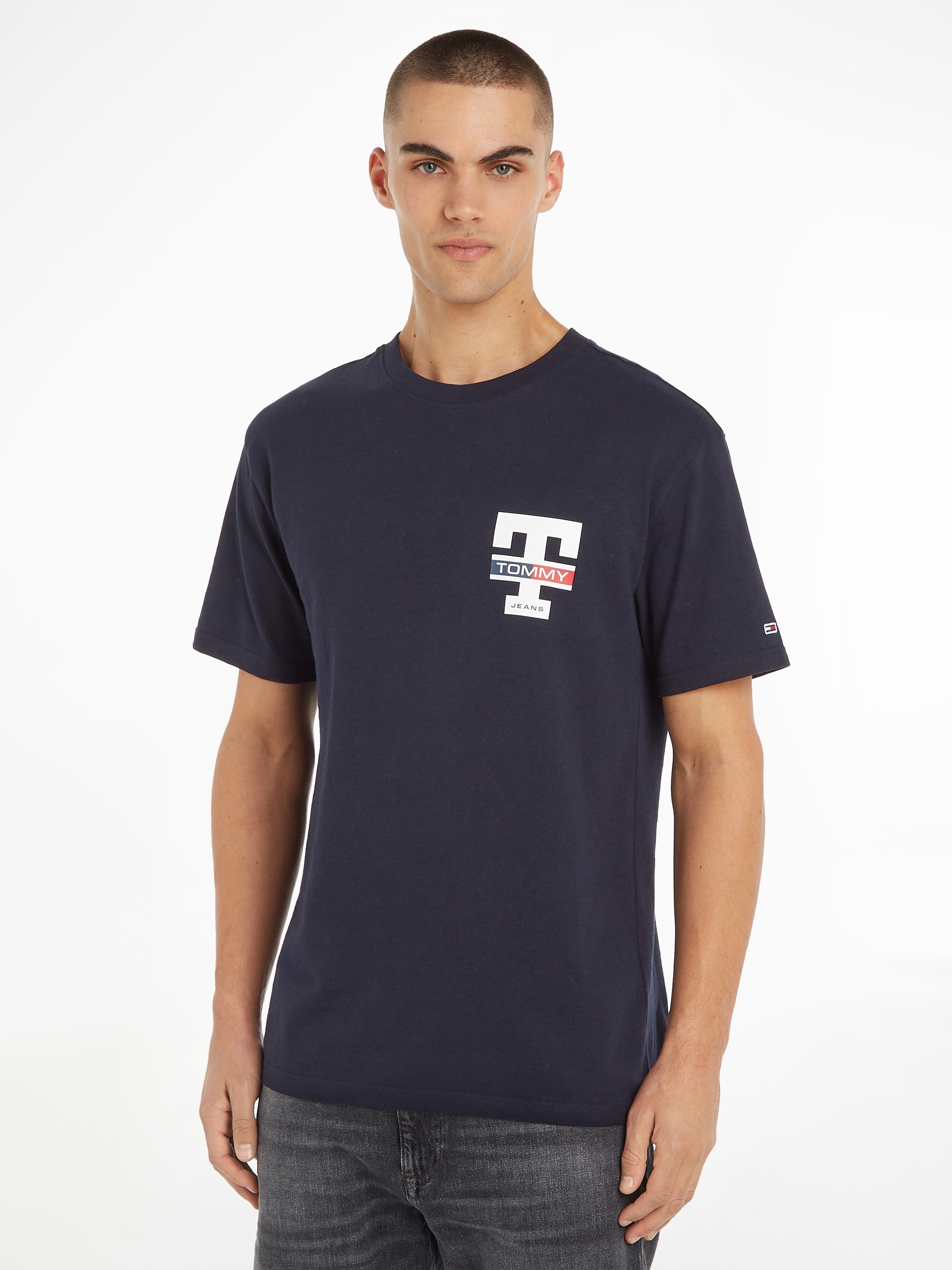 Tommy Jeans T-Shirt »TJM CLSC RWB LETTERMAN TEE« TOMMY JEANS Desert Sky M
