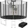 Kinetic Sports Salto Plus 244 cm  inkl. Sicherheitsnetz, Regenplane und Leiter Schwarz
