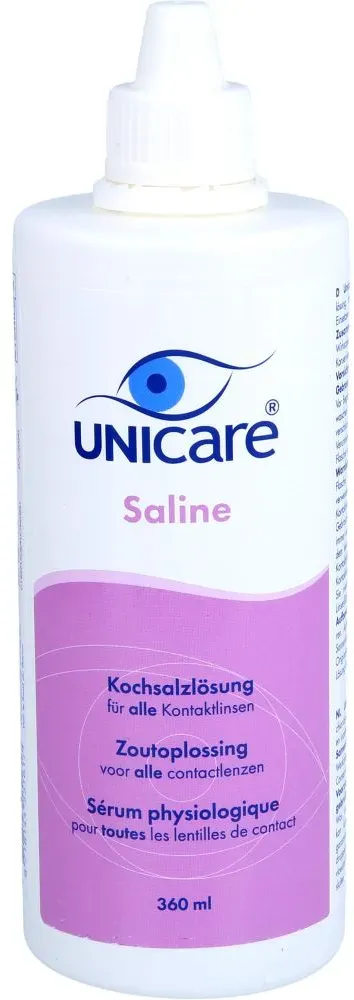 UNICARE Saline Kochsalzlösung o.Konservierungssto. 360 ml