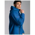 Softshelljacke TRIGEMA "TRIGEMA Klassische Softshell–Kapuzenjacke", Herren, Gr. 3XL, blau (electric, blau), 88% Polyamid, 12% Elastan, Jacken