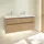 Villeroy & Boch Waschbeckenunterschrank Subway 3.0 4 Auszüge 127,2 x 57,9 x 47,8 cm Nordic Oak/Volcano Black