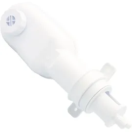 Otto Haas KG Oha-Abwasseranschluss-Siphon schmalhans freier Ablauf mit Reinigungsöffnung weiß