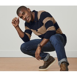Tchibo - Pullover mit Cashmere-Anteil - Herren - Gr. M - blau/gestreift