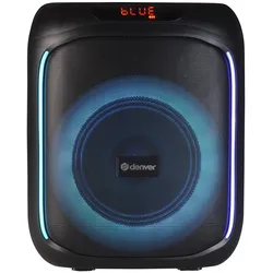 DENVER BPS-165 – Kompakter Bluetooth-Partylautsprecher mit LED-Lichteffekten, Fernbedienung