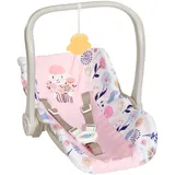 mga zapf creation Puppenautositz Babyschale Blumen rosa