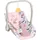 mga zapf creation Puppenautositz Babyschale Blumen rosa