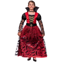 Magicoo Halloween Königin Vampir Kostüm Kinder Mädchen Vampirin (S)