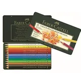 Faber-Castell 110012 - Geschenkset Stifte, 12 Farbstifte Polychromos