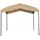 Tepro Pavillon Marabo 305 cm x 305 cm inkl. Ersatzdach Taupe