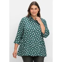 Sheego Longbluse »Bedruckte Bluse in schwingender A-Linie in schwingender