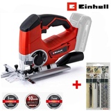 Einhell Akku-Stichsäge Akku-Stichsäge TE-JS 18/80 Li-Solo 18 V + 3 x Bosch Stichsägeblätter