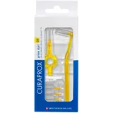 Curaprox, Interdentalbürsten-Set CPS 09 prime start, Starterset mit 5 Bürsten, 2 verschiedene Halter, gelb, 0.9 mm Durchmesser, 4 mm Wirksamkeit