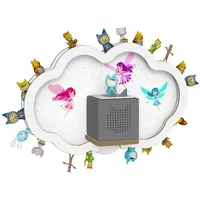 Holzura Kinderregal Tonieregal für Toniebox, Kinderregal Wolke Regal Tonie Figuren