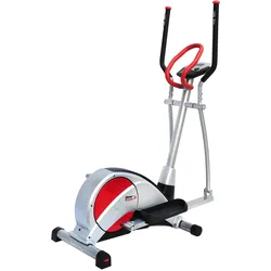 STAMM BODYFIT Crosstrainer-Ergometer »Sinus.700«, (mit Höhen-Niveau-Regulierung), Schwungmasse ca. 14 kg, 16 Widerstandsstufen STAMM BODYFIT silber-schwarz-rot