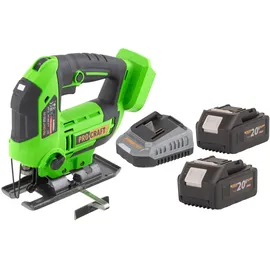 PROCRAFT ST22 Akku Stichsäge 20 V 80 mm Brushless inkl. 2 x 4,0 Ah + Ladegerät
