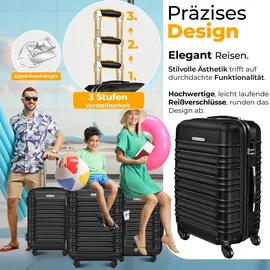 Kesser Koffer-Set 3-tlg. schwarz