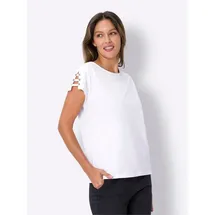 Sieh an! Rundhals-Shirt in ecru | Gr.: 44