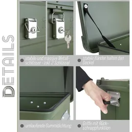 Trucky Aluminium Box mit Deckel 90 l 1-tlg. grün
