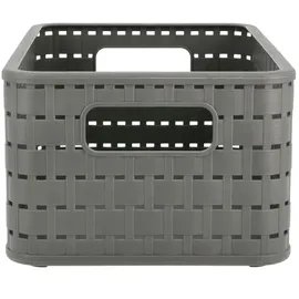 Rotho Korb Country 6 l 18,5 x 28 x 12,6 cm anthrazit