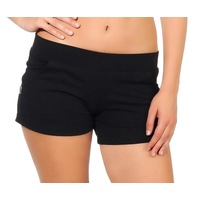EloModa Hotpants Damen Sport Shorts Hotpants kurz; S M L XL 2XL 3XL (1-tlg) mit Taschen schwarz XS
