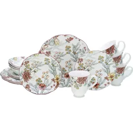 CreaTable Geschirrset, Fiore (16 Stück)