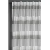 Sehlbach Fertiggardine Blockstreifen, Grau, 140 cm
