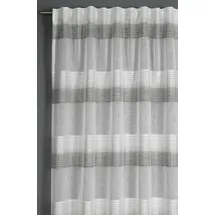 Sehlbach Fertiggardine Blockstreifen, Grau, 140 cm