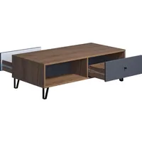 trendteam Couchtisch Beistelltisch Sofatisch Loungetisch Tisch Touch 110x37x60cm - Dunkelgrau